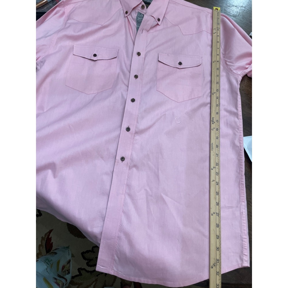 Paisley Contrast Vintage Western Rodeo Bob Moorhouse Button Up Men's in USA - Picture 8 of 9